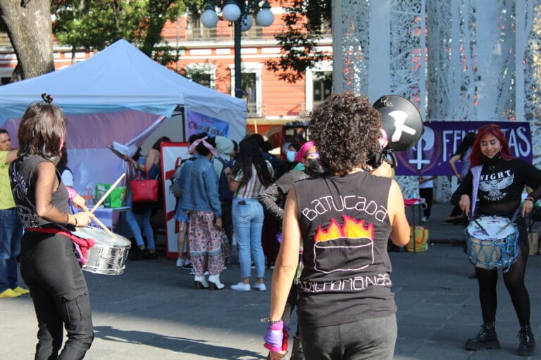 Integrantes de la Batucada Lenchamanas - Foto: Laura Espíndola
