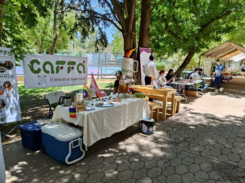 Stand de Caffa, un emprendimiento LGBT+
